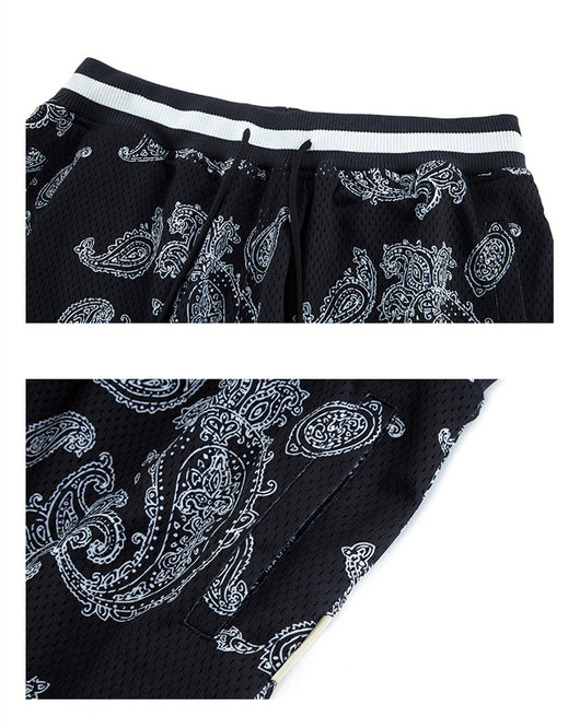 Shorts Estampados de Malla Transpirable con Diseño Anacardo - Image 9