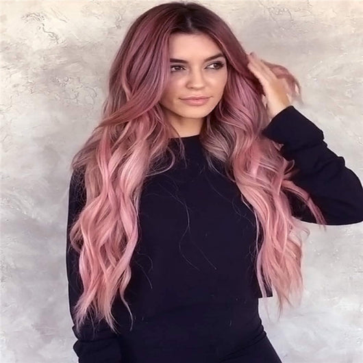 Peluca Larga Ondulada Estilo Harajuku - Cabello Rizado Voluminoso Púrpura - Image 8
