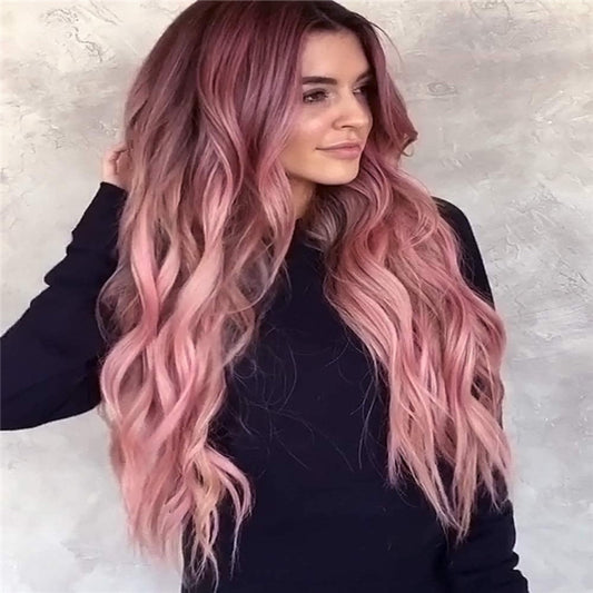 Peluca Larga Ondulada Estilo Harajuku - Cabello Rizado Voluminoso Púrpura - Image 2