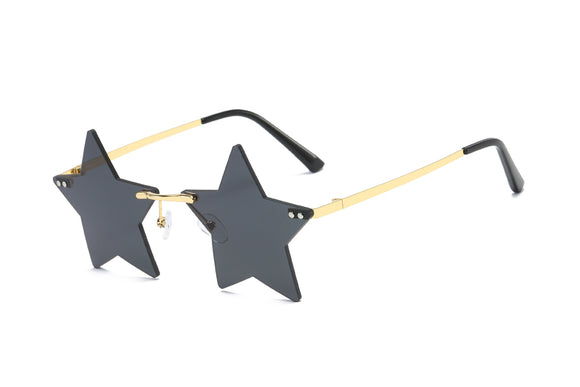 Óculos de Sol Rimless Star Fashion - Design Minimalista