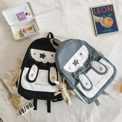 Mochila Estudiantil con Lazo y Lindas Orejas de Conejo - Image 10