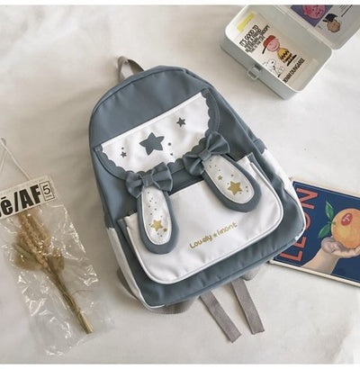Mochila Estudiantil con Lazo y Lindas Orejas de Conejo - Image 12