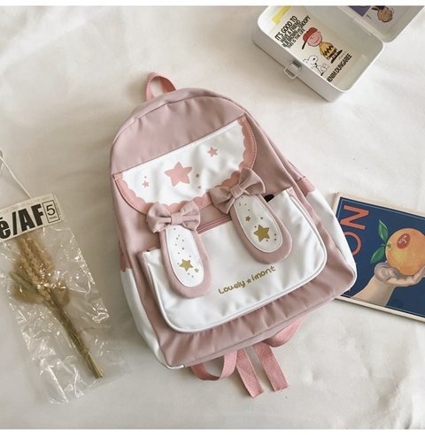 Mochila Estudiantil con Lazo y Lindas Orejas de Conejo - Image 11