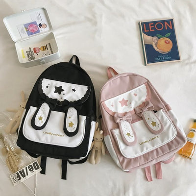 Mochila Estudiantil con Lazo y Lindas Orejas de Conejo - Image 8