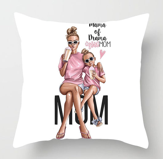 Funda de Almohada Día de Madres Serie Madre-Hijo - Image 3