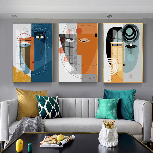 Cuadro Decorativo Líneas Geométricas Abstractas - Arte Moderno de Pared