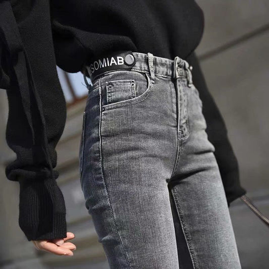 Jeans Cintura Alta Estilo Coreano para Mujer - Image 2