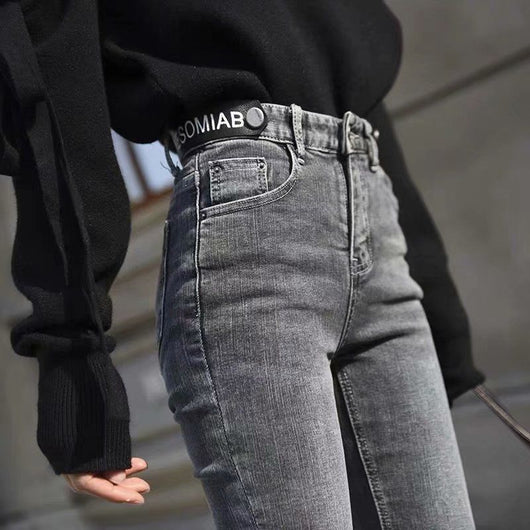 Jeans Cintura Alta Estilo Coreano para Mujer - Image 2