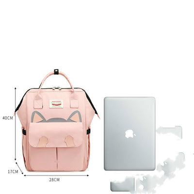 Mochila Escolar Gato con Orejas - Capacidad Grande para Estudiantes de Secundaria - Image 3