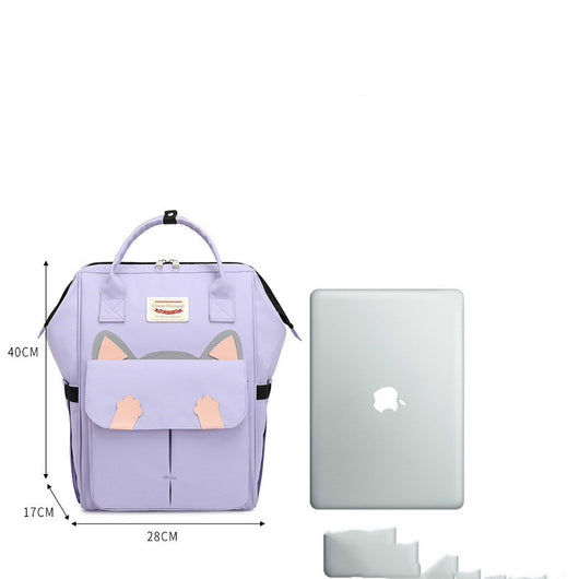 Mochila Escolar Gato con Orejas - Capacidad Grande para Estudiantes de Secundaria - Image 2