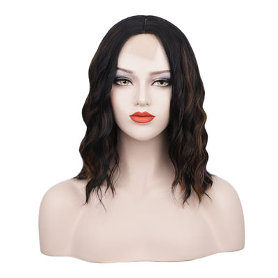 Peluca Rizada Corta con Encaje Frontal - Cabello Ondulado Natural - Image 6