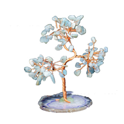 Árbol de la Fortuna de Cristal Aguamarina Decorativo - Image 9
