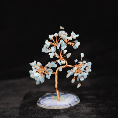 Árbol de la Fortuna de Cristal Aguamarina Decorativo - Image 7