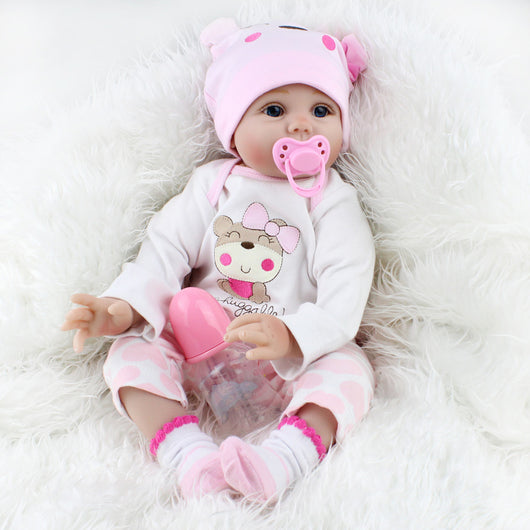 Muñeca Bebé Realista con Cabello Liso - Regalo Perfecto para Niñas