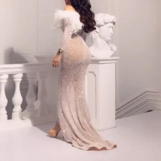 Vestido de Fiesta con Lentejuelas Brillantes para Mujer - Image 3