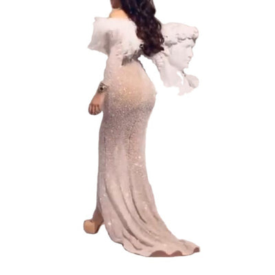 Vestido de Fiesta con Lentejuelas Brillantes para Mujer - Image 8