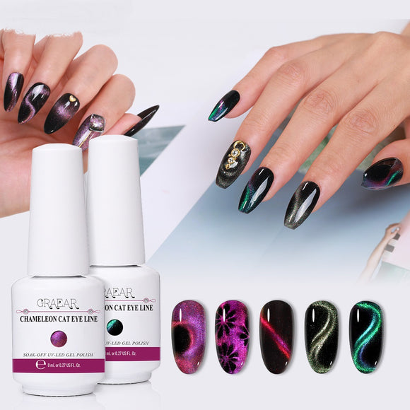 Gel Cat Eye Galáctico Camaleón