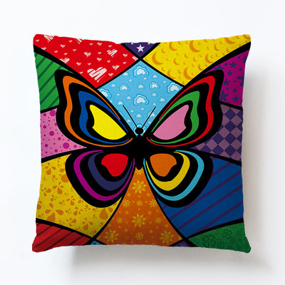 Funda de Almohada Mariposas Algodón y Lino Estampado - Image 7