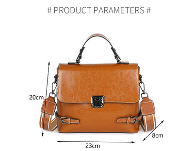 Bolso de Cuero Estilo Europeo Bandolera Multiusos - Image 6