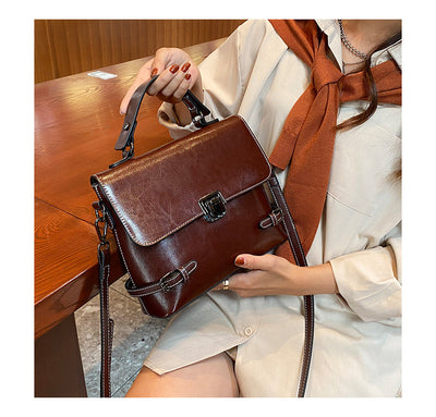 Bolso de Cuero Estilo Europeo Bandolera Multiusos - Image 9