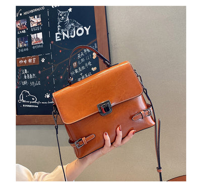 Bolso de Cuero Estilo Europeo Bandolera Multiusos - Image 10