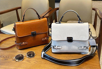 Bolso de Cuero Estilo Europeo Bandolera Multiusos - Image 7