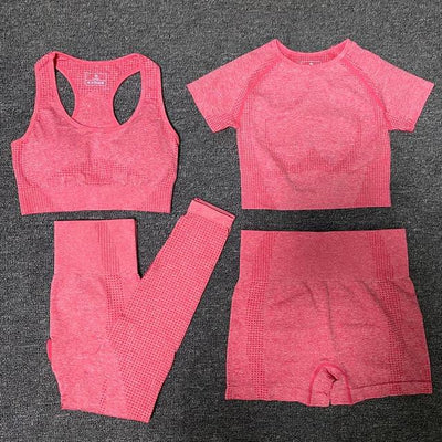 Conjunto Deportivo Yoga Sin Costuras: Leggings Cortos y Top Crop - Image 11