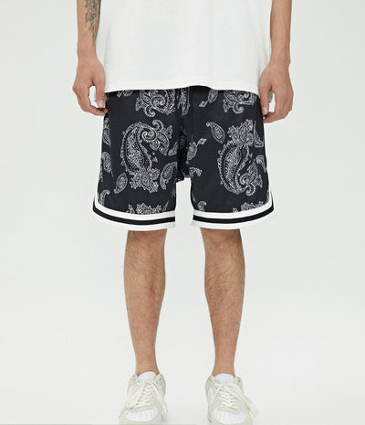 Shorts Estampados de Malla Transpirable con Diseño Anacardo