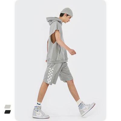 Shorts Deportivos a Cuadros Clásicos Holgados Multiuso para Hombre - Image 11