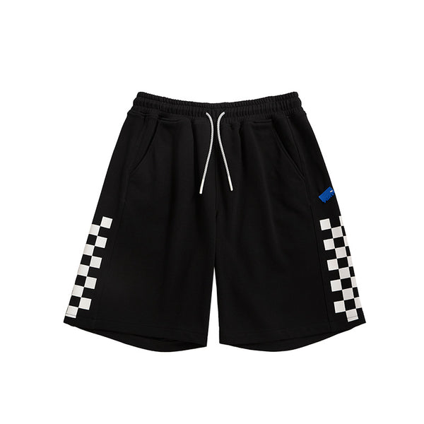 Shorts Deportivos a Cuadros Clásicos Holgados Multiuso para Hombre