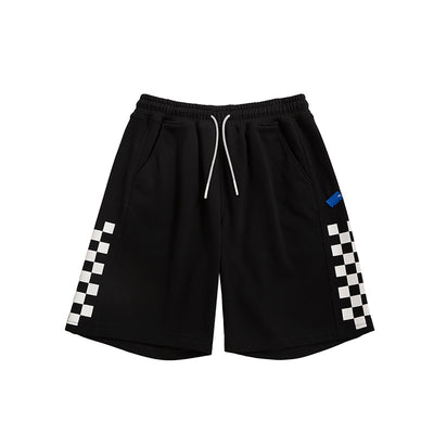 Shorts Deportivos a Cuadros Clásicos Holgados Multiuso para Hombre