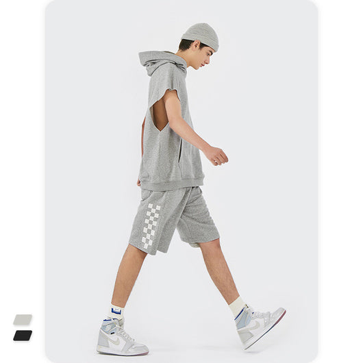 Shorts Deportivos a Cuadros Clásicos Holgados Multiuso para Hombre - Image 4