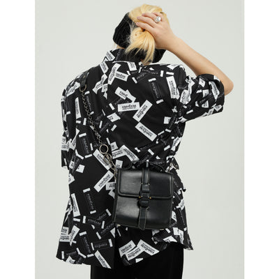 Camisa Suelta Hombre Diseño Moderno con Letras Ins - Image 11