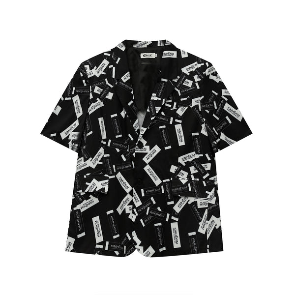 Camisa Suelta Hombre Diseño Moderno con Letras Ins - Image 3
