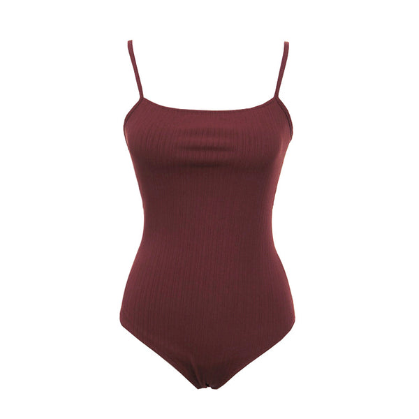 Bikini Bandeau Negro Escotado Triangular de Una Pieza