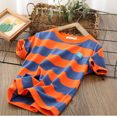 Playera Infantil a Rayas con Manga Corta - Image 4