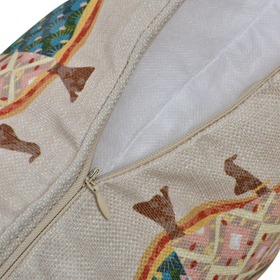 Funda de Cojín Étnico con Patrón Femenino para Sala y Dormitorio - Image 7