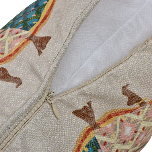 Funda de Cojín Étnico con Patrón Femenino para Sala y Dormitorio - Image 3