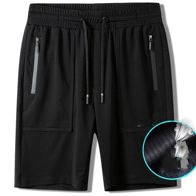 Shorts Deportivos de Seda de Hielo para Hombre - Comodidad Fresca para Verano - Image 11