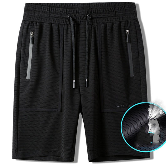 Shorts Deportivos de Seda de Hielo para Hombre - Comodidad Fresca para Verano - Image 11