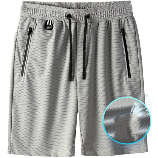 Shorts Deportivos de Seda de Hielo para Hombre - Comodidad Fresca para Verano - Image 8