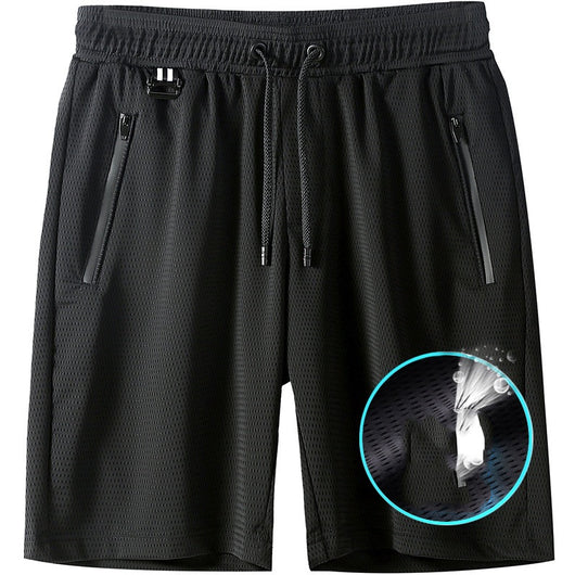 Shorts Deportivos de Seda de Hielo para Hombre - Comodidad Fresca para Verano - Image 5