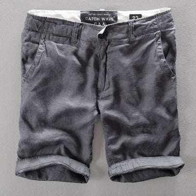 Pantalones Cortos de Lino Ligero para Hombre - Estilo Casual Moderno - Image 2