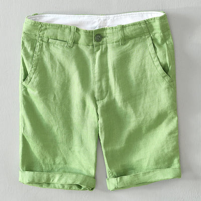 Pantalones Cortos de Lino Ligero para Hombre - Estilo Casual Moderno - Image 3