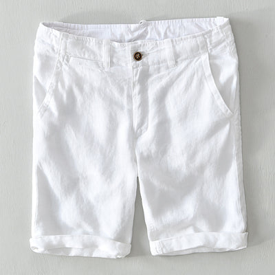 Pantalones Cortos de Lino Ligero para Hombre - Estilo Casual Moderno - Image 6
