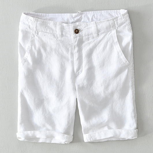 Pantalones Cortos de Lino Ligero para Hombre - Estilo Casual Moderno - Image 6