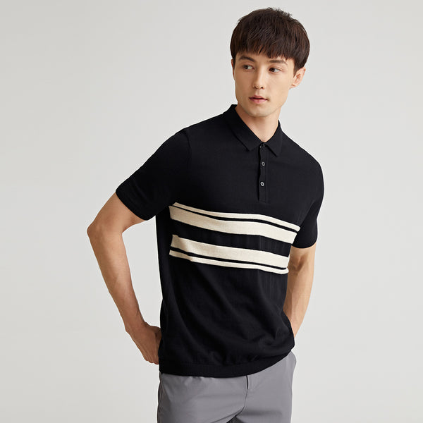 Polo Manga Corta Hombre Algodón Peinado Transpirable Huafu