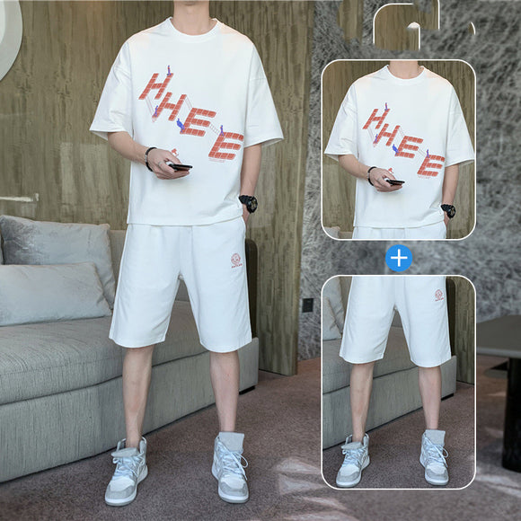Conjunto Deportivo Hombre: Camiseta Cuello Redondo + Pantalón
