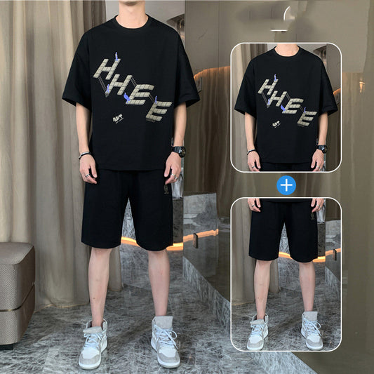Conjunto Deportivo Hombre: Camiseta Cuello Redondo + Pantalón