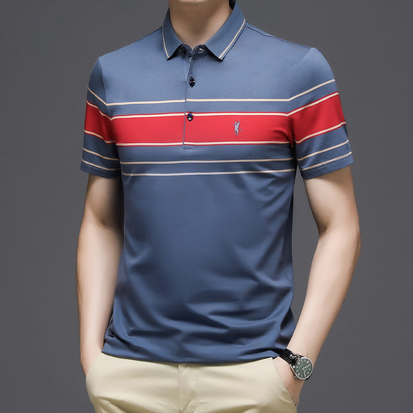 Playera Rayada Transpirable para Hombre - Comodidad y Estilo